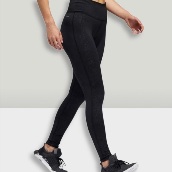 Adidas Floral Embossed Leggings *LIMITED EDITION* - Picture 1 of 9